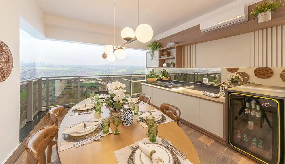 Decoração de mesa de jantar